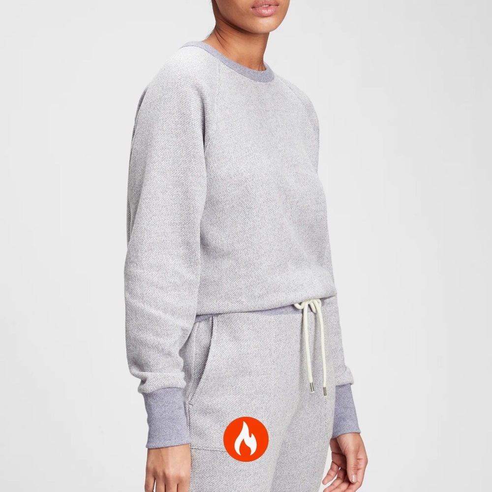 Marled crewneck sweatshirt